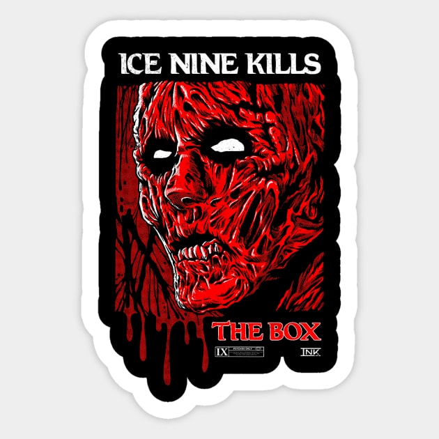 Ice Music Nine Band Kills  – The music Box Sticker by lianbiang